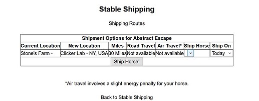 Stable Shipping